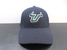 USF Bulls Hat Cap Fitted Adult One Size Black South Florida Football Mens