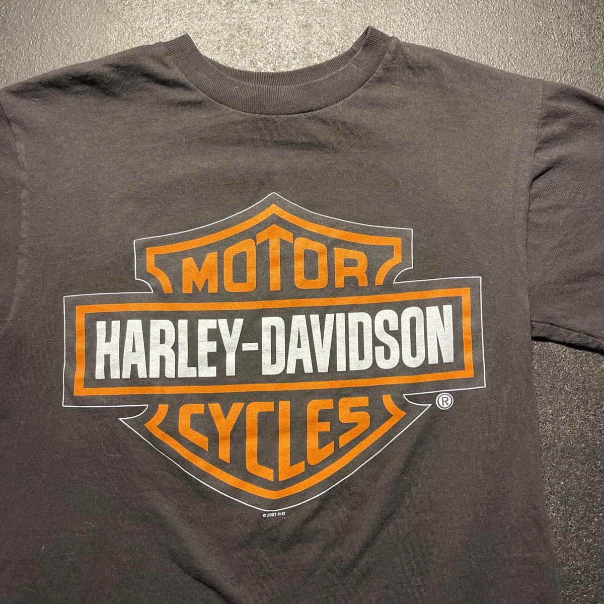 Harley Davidson Las Vegas Nevada Logo Graphic Print Logo Black T