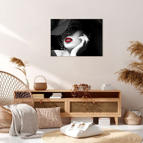 Quadro su Tela 70x50cm donna faccia labbra Stampe Immagini Quadri Moderni Murale - Foto 5 di 10