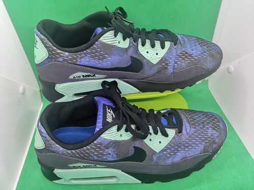 Nike Air Max 90 Premium 700157_403Running Shoe Men Sz 13 Hyper Cobalt/Green Glow - Picture 17 of 21
