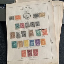 El Salvador Collection Fine Mint Hinged & Used on Pages