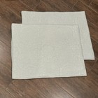 Set Of 2 Pottery Barn Linen Quilted Standard Pillow Shams Seafoam Green