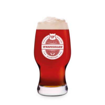 Leonardo Craft Bier Glas 0,33L Bierglas Gravur individuell  - Markenbier