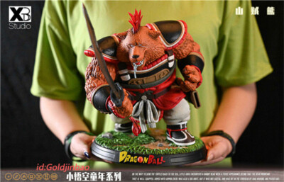 XBD Studio Dragon Ball Child Goku Series Bandit Bear Resin Statue