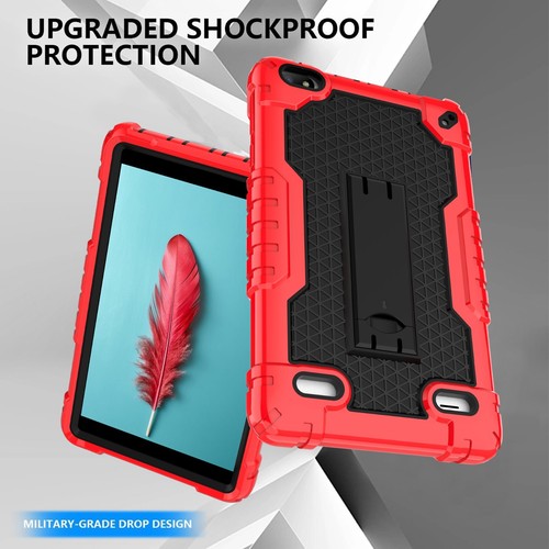 For BLU M8L Tablet 8 Inch Heavy Duty Rubber Case Shockproof Drop-Proof For kids - Picture 127 of 145