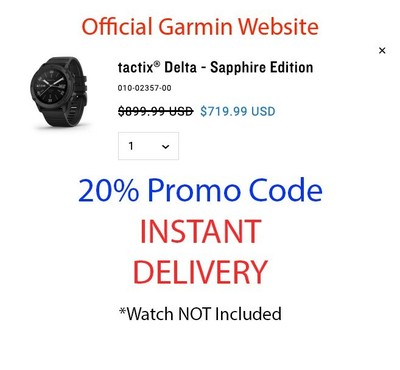 garmin watch promo code