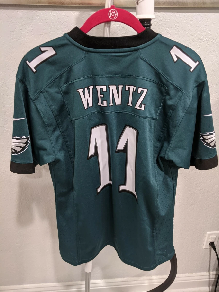 Nike Philadelphia Eagles No11 Carson Wentz Midnight Green Team Color Youth Stitched NFL Elite Drift Fashion Jersey