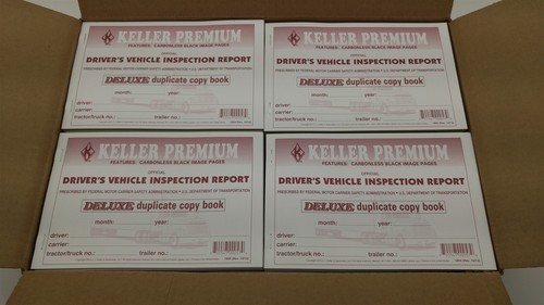 100 Lot JJ Keller 115BDuplicate Detailed Driver Vehicle Inspection Report (DVIR)