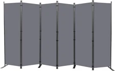 Room Divider 6FT Portable Room Dividers and Folding Privacy Screens, 132'' W Fab
