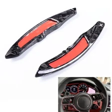 For 2017 2018-2019 Cayman Macan Panamera Carbon Fiber Wheel Shift Paddle 2pcs
