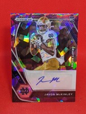 2021 Panini Prizm Draft Picks Purple Ice Javon McKinley Rookie Auto RC **10/99**