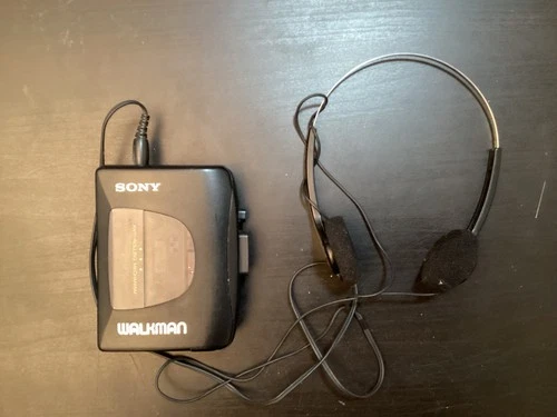 Classic Sony Walkman Cassette Player WM-EX10 Retro Vintage TESTED With Headphone