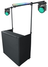 2) American DJ ADJ Focus Flex L19 RGBL LED DMX Moving Head Lights+Facade w/Truss