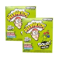 Lot Of 2 Warheads Variety Pack ~ 30 Packets Per Box ~ Sugar Free ~ Drink Mix