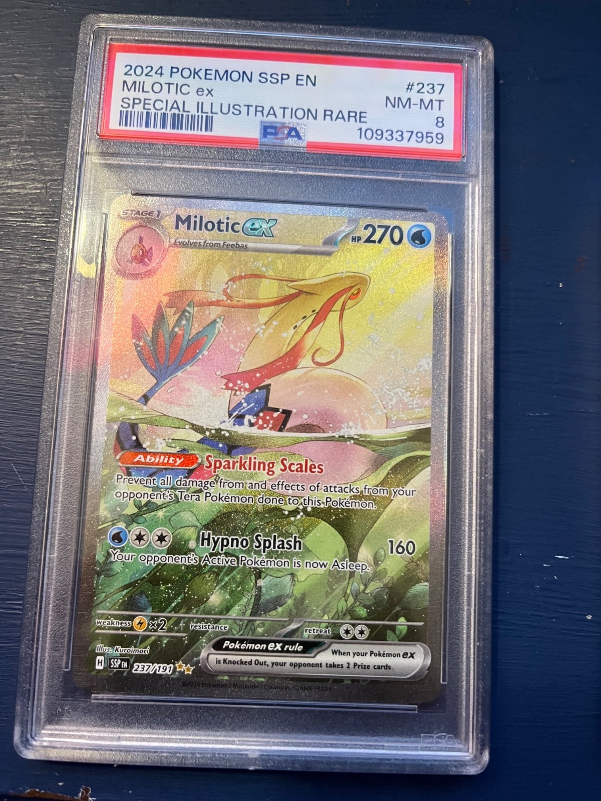 237 191 pokemon card 2024 Pokemon Surging Sparks SSP 237/191 Milotic ex Special Illustratio
