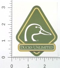 Ducks Unlimited Du Green Diamond Mallard Head Silhouette Logo Car Sticker Decal