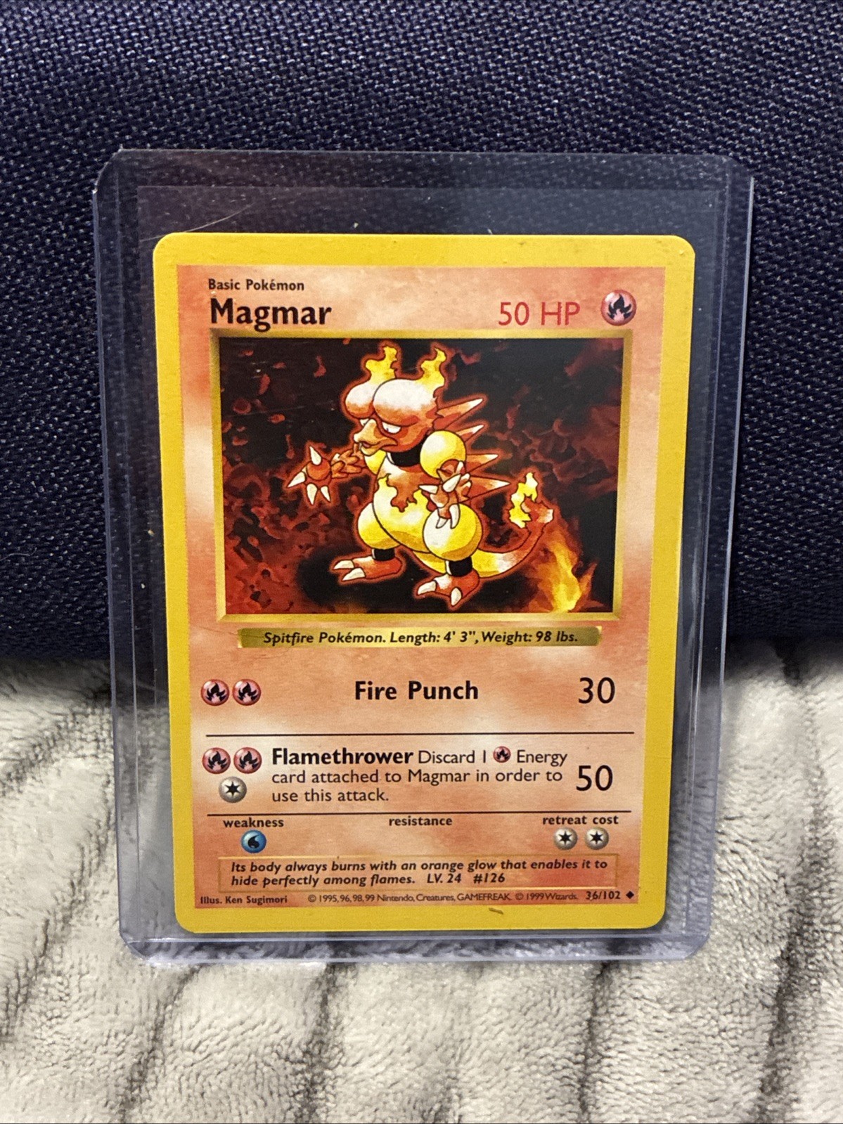 1999 POKEMON GAME 36 MAGMAR Mint Condition Grade Ready Vintage And Rare ￼