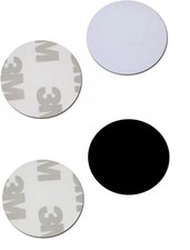 RFID Tag 125Khz COIN 25mm Ø PVC Transponder Autoadesivo Impermeabile 