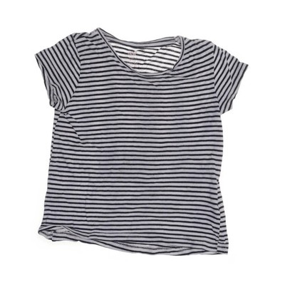 H&M Basic, T-shirt, Größe: 98/104, Schwarz/Weiß, Baumwolle, Streifen #vWu