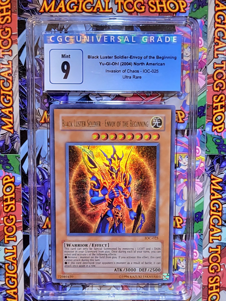 Yugioh Black Luster Soldier IOC-025 Ultra Rare Original Print CGC 9 Mint