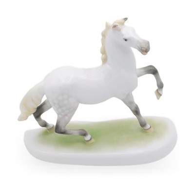 Herend Pferd Porzellan Statue - Ungarn - Handbemalte Reiterfigur - Vintage Heren