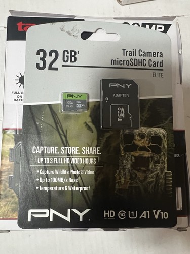 Taco 20 Mp Trail Cam Low Glow 119275c With Micro Sdhd 32 Gb Card Adapter - Picture 3 of 4