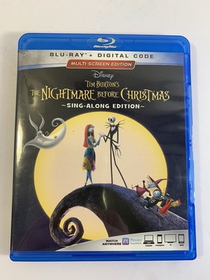 The Nightmare Before Christmas Sing-Along Edition Blu-ray Disney Tim Burton