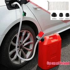Battery Powered Electric Fuel Transfer Siphon Pump 2.4 GPM Gas Oil Water Liquid