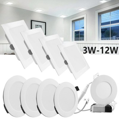 LED Panel Einbaustrahler Deckenleuchte Flach Einbau Spots Einbauleuchten 230V DE