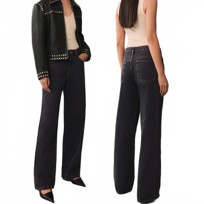 Mango Miami Medium-Rise Straight-Fit Jeans NWT Plum Size 2 (EUR 34)