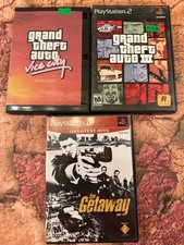 3 PS2 Game Bundle - The Getaway, GTA Vice City, GTA III (CF)