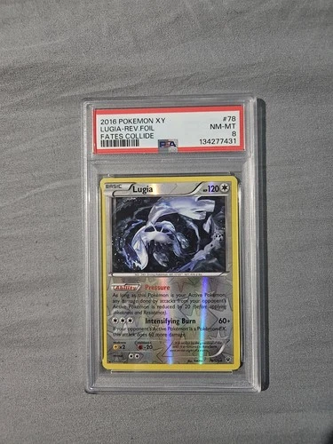 LUGIA FATES COLLIDE POKEMON XY FATES COLLIDE 2016 78 PSA 8