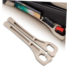 Car Seat Gap Filler 2 Pack, No Drop Seat Gap Plug with Dual Storage Slots,
