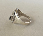 Sterling Silver & Black Onyx Southwestern Style EAGLE RING Size 12 1/2;A807 — photo 3