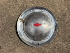 1 Vintage 1953 Chevy Bel Air Hubcap Wheel Cover Red Bow Tie Oem