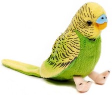 Uni Toys - Green Budgie with voice