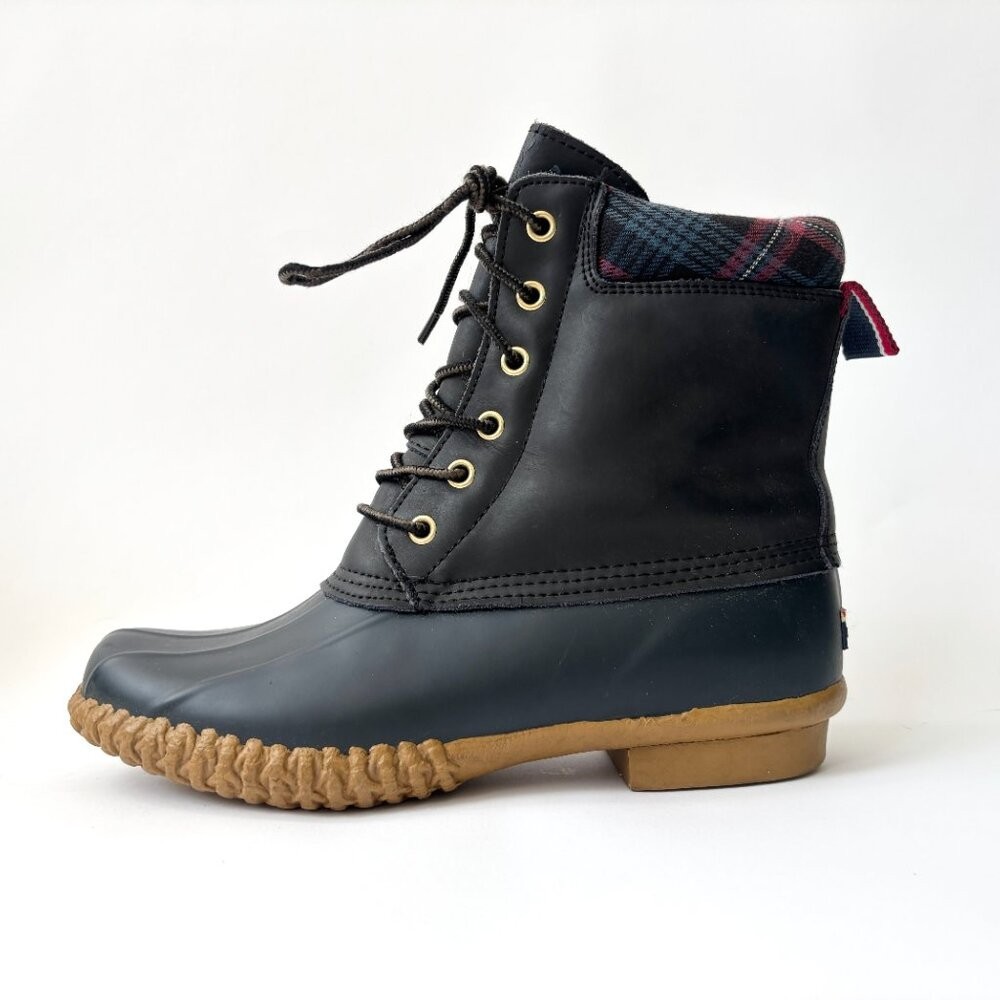 Tommy Hilfiger Lace Up Rubber Sole Lace Up Russel Rain Ankle Boots - Sz 8 thumbnail 11
