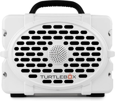 Turtlebox Gen 3 Outdoor Bluetooth Speaker, White/B, 120 dB, Waterproof (TBG3-W)