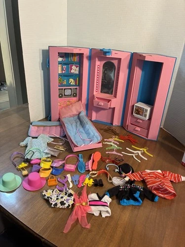 Vintage Barbie 1984 Home & Office Foldable Playset Day To Night Fashion Hexagon