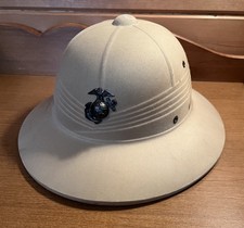 Vintage USMC Marine Corp Military Desert Campaign Hat Drill Sergeant 1948