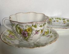 Rare Charles Waine Cup & 2 Saucers. Antique (1891-1913) Similar to foley wileman