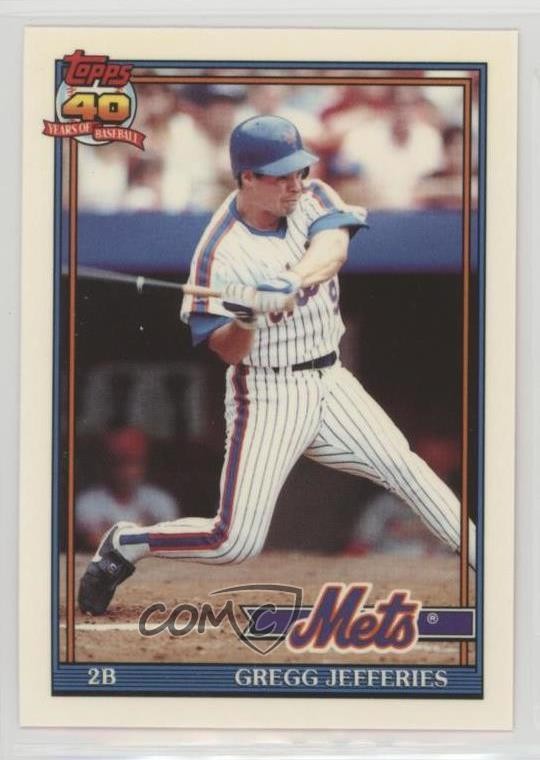 1991 Topps Factory Set Collector's Edition (Tiffany) Gregg Jefferies #30 s6a