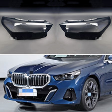 Fits 2024-2026 BMW 5 Series G60 LH&RH Headlight Lens Cover Lampshade And Glue