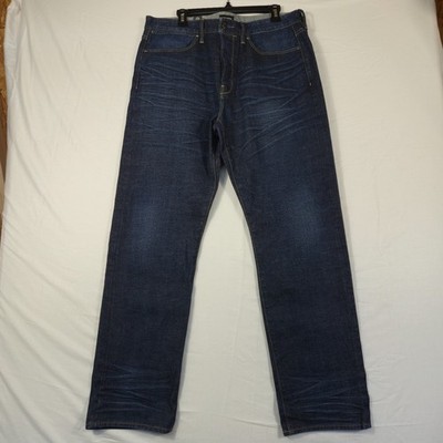 Todd Snyder Japanese Selvedge Jeans Mens 34x32 Blue Denim Cotton Straight Fit