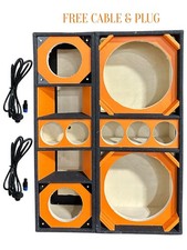 CHUCHERO BOX FOR SPEAKER OF 12" 2DR-2LA- 2T BRAZILIAN STYLE FREE CABLE PLUGS