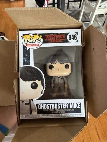 NEW In Box Funko Pop! Vinyl! Television Stranger Things Ghostbuster Mike # 546