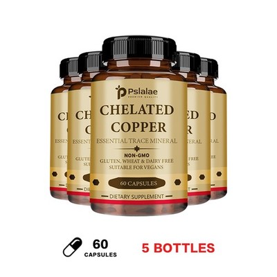 Chelated Copper - Essential Trace Mineral, Vegetarian, Non-GMO, Gluten Free