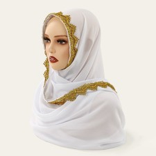Muslim Women Hijab Scarf Turban Head Cover Chiffon Headscarf Shawls Islamic Arab