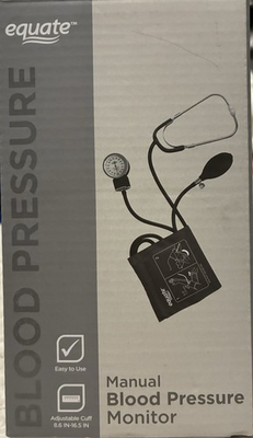 #ad EQUATE Manual Blood Pressure Monitor $12.00