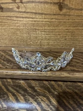 Luxury Gold Crystal Tiara Crown Queen Women Prom  Bridal Hair Jewelry